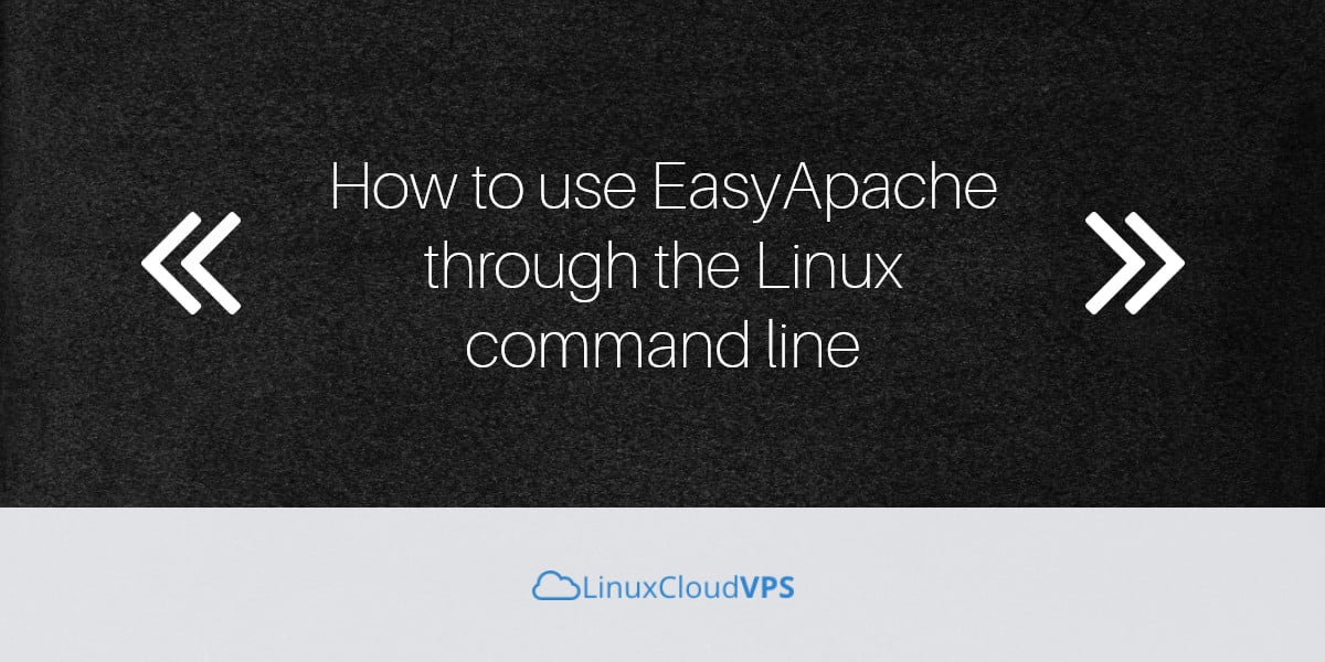 easyapache linux command line