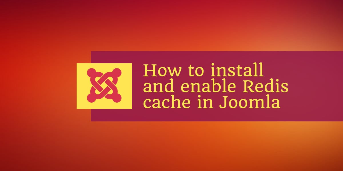 redis cache joomla