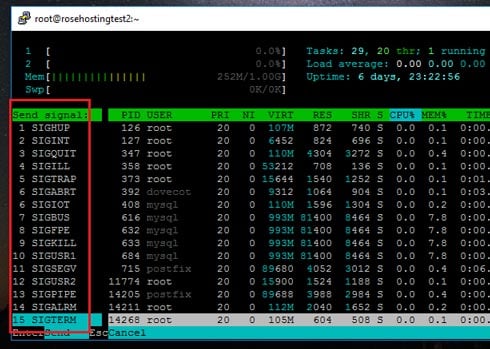 Choosing Signal to Send to Process