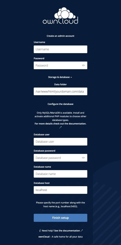 install owncloud on Debian 13