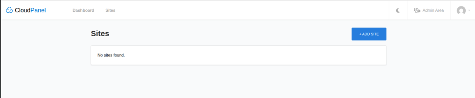 Add sites to CloudPanel